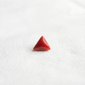 Italian Red Coral (Moonga) - Rare Triangular Cut