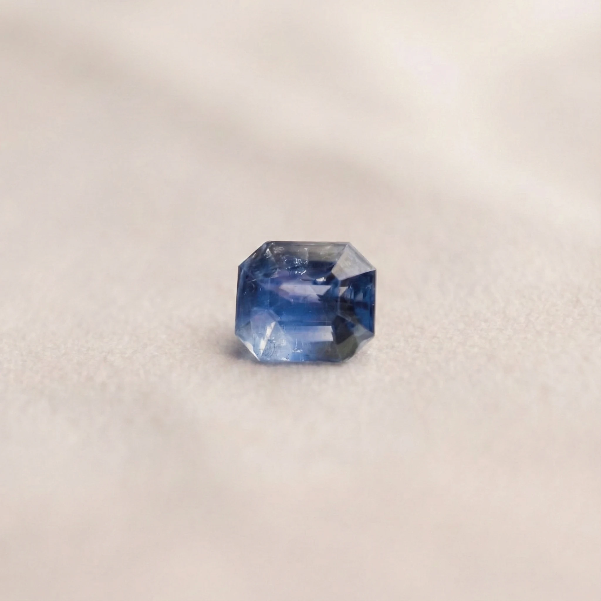 Blue Sapphire (Neelam) - Geometric Step Cut